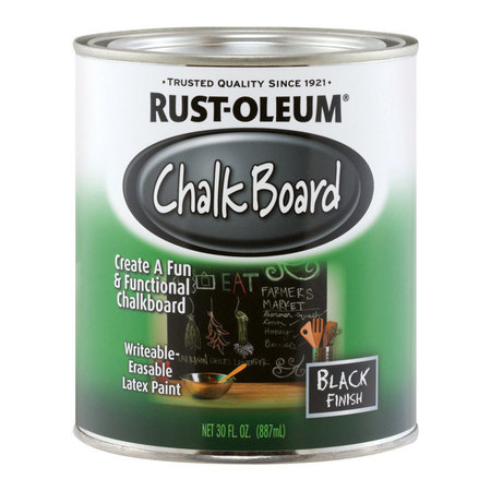 RUST-OLEUM Paint Chalkboard Blk30Oz 206540